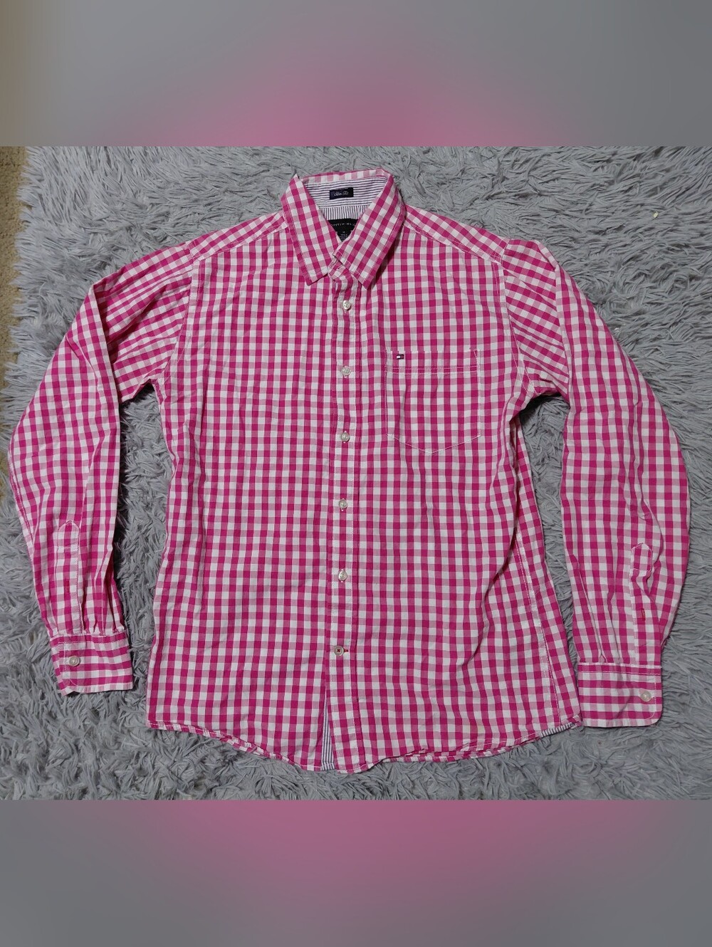 Tommy Hilfiger Women's Long Sleeve Button Up Shirt Size Medium